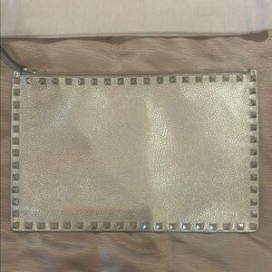 Valentino Metallic Gold Pouch